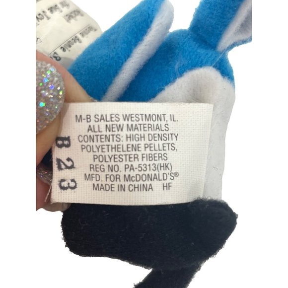Teenie Beanie Babis Rocket the Blue Jay MFD for McDonald’s 1993 Vintage 6” x 3” - Picture 6 of 10